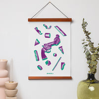 Non-Violence Project Knotted Gun Shapes A4 Print