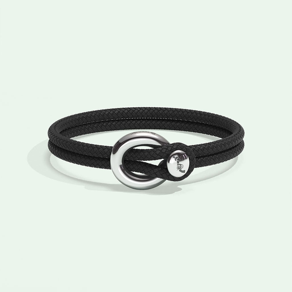 IMAGINE BRACELET / BLACK RECYCLED NYLON