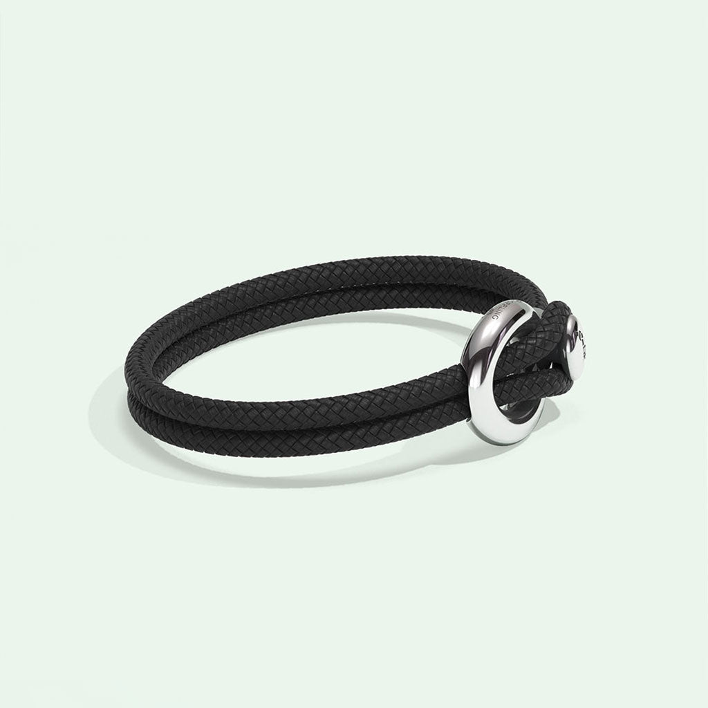 IMAGINE BRACELET / BLACK RECYCLED NYLON