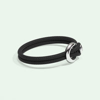 IMAGINE BRACELET / BLACK RECYCLED NYLON-Non-Violence-Shop