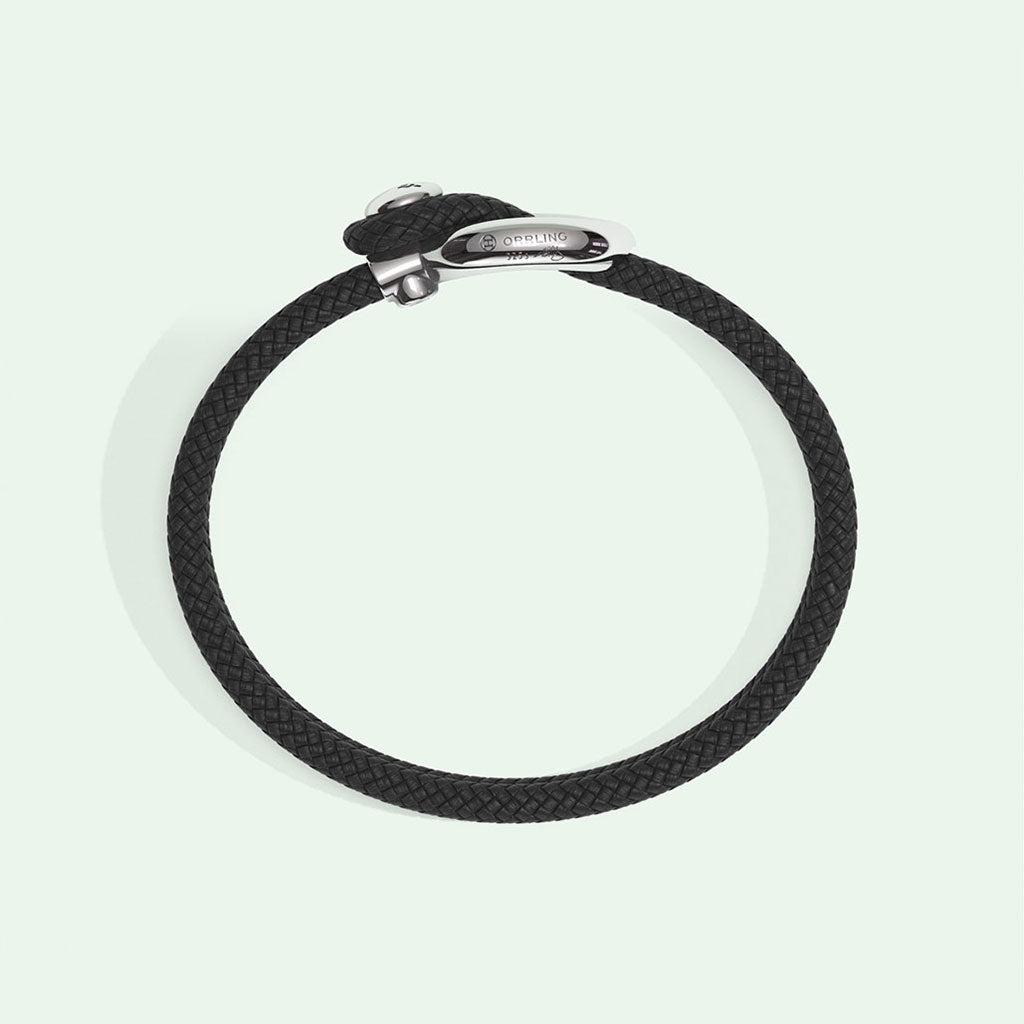 IMAGINE BRACELET / BLACK RECYCLED NYLON-Non-Violence-Shop
