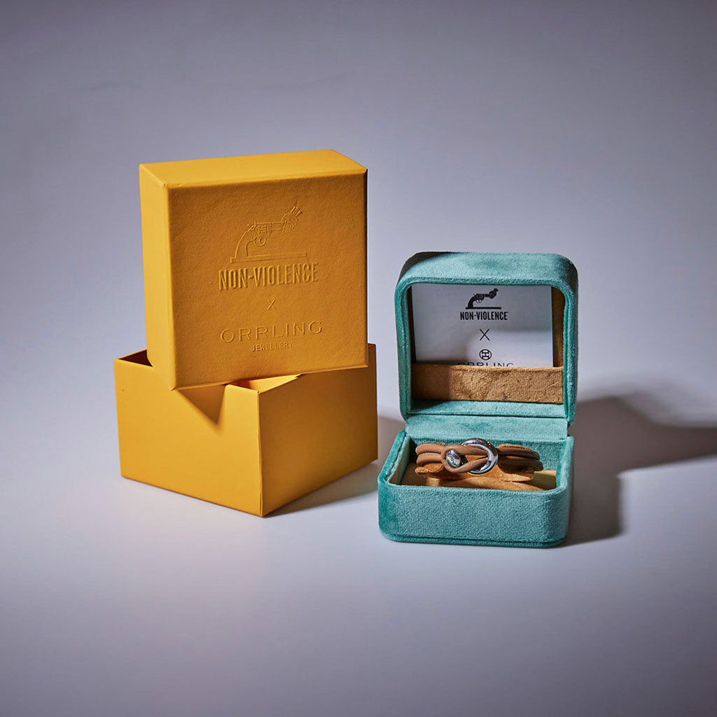 IMAGINE BRACELET / BROWN RECYCLED NYLON-Non-Violence-Shop