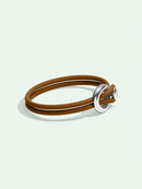 IMAGINE BRACELET / BROWN LEATHER-Non-Violence-Shop