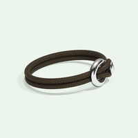 IMAGINE BRACELET / BROWN RECYCLED NYLON-Non-Violence-Shop