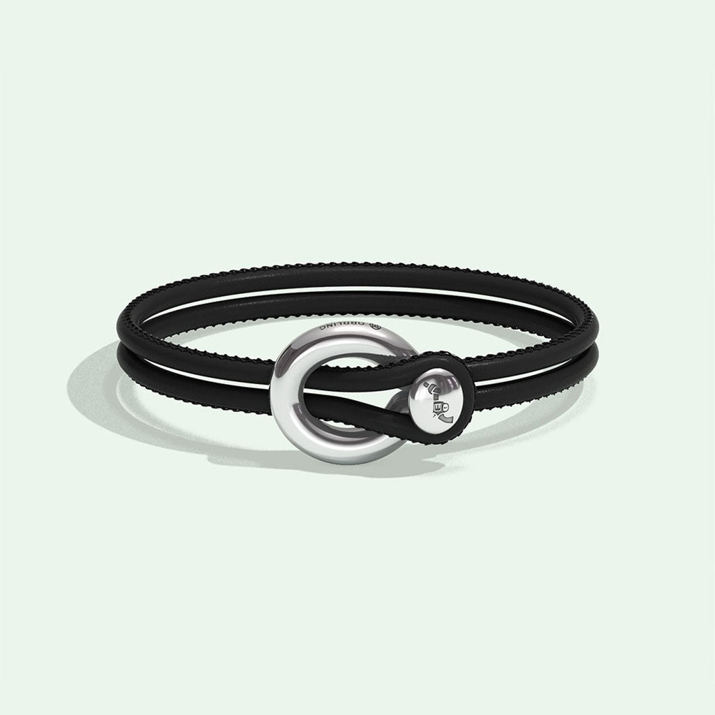 IMAGINE BRACELET / BLACK LEATHER