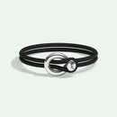 IMAGINE BRACELET / BLACK LEATHER-Non-Violence-Shop