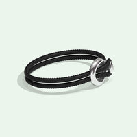 IMAGINE BRACELET / BLACK LEATHER-Non-Violence-Shop