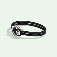 IMAGINE BRACELET / BLACK LEATHER-Non-Violence-Shop