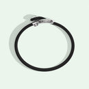 IMAGINE BRACELET / BLACK LEATHER-Non-Violence-Shop