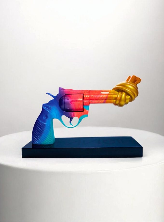 The Knotted Gun sculpture Avicii by Tim Bergling Foundation